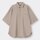 イージーケアオーバーサイズシャツ(5分袖)-KHAKI