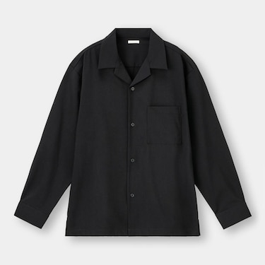 Gu公式 オープンカラーシャツ 長袖 セットアップ可能 ファッション通販サイト