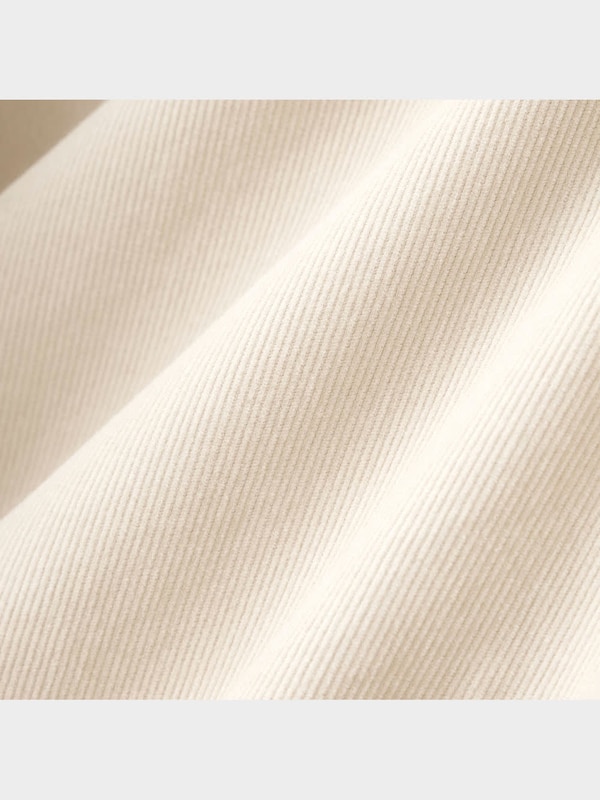 コーデュロイリラックスフィットバンドカラーシャツ(長袖)(セットアップ可能)