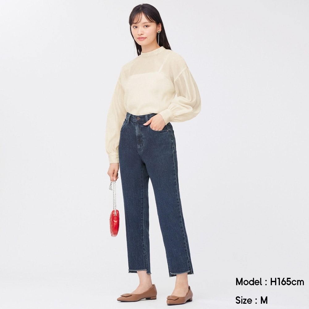 （GU）カットオフスリットテーパードジーンズのサムネイル