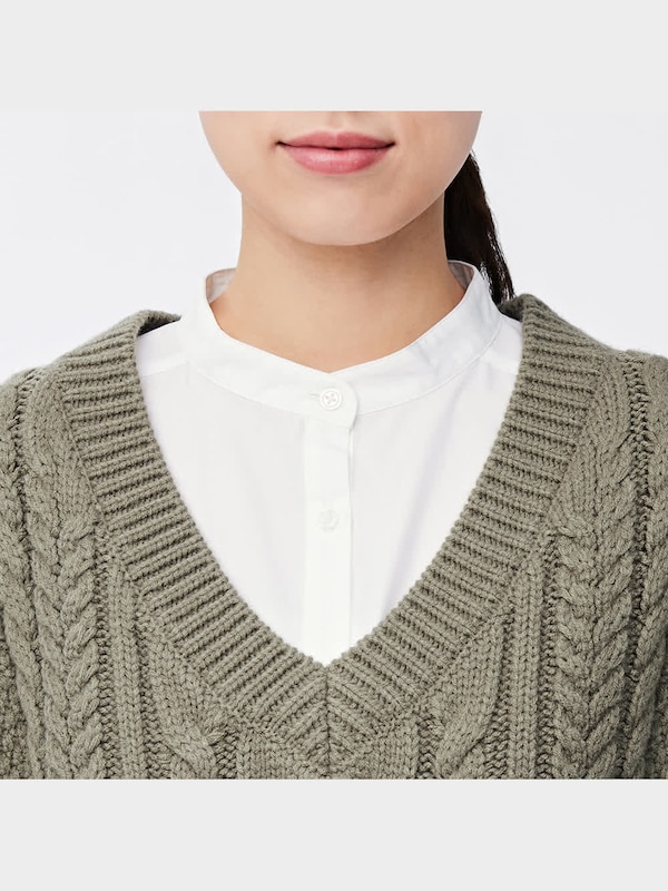 チャンキーニットクロップドベスト