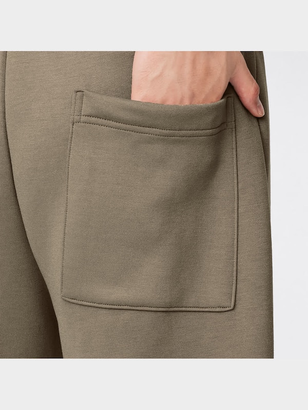 ドライダブルフェイスワイドテーパードアンクルパンツ(セットアップ可能)