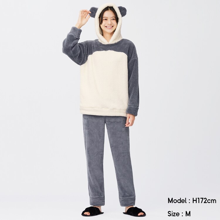 Gu公式 マシュマロフィールラウンジセット 長袖 ロングパンツ パンダ ファッション通販サイト