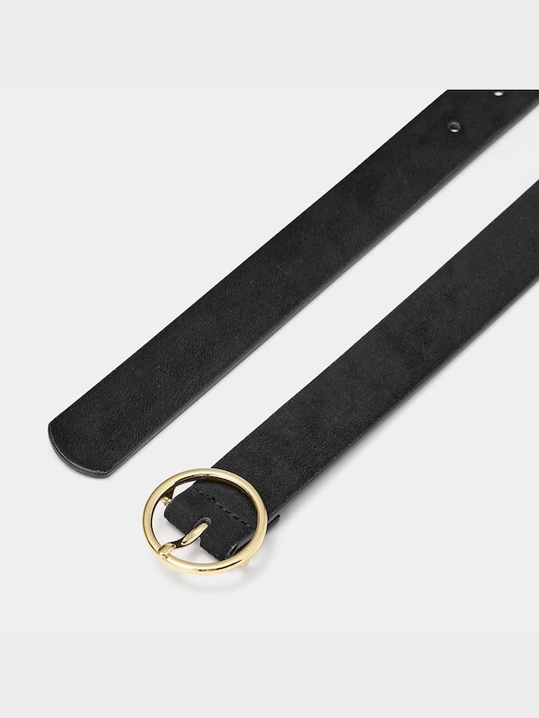 スエードタッチサークルバックルベルト