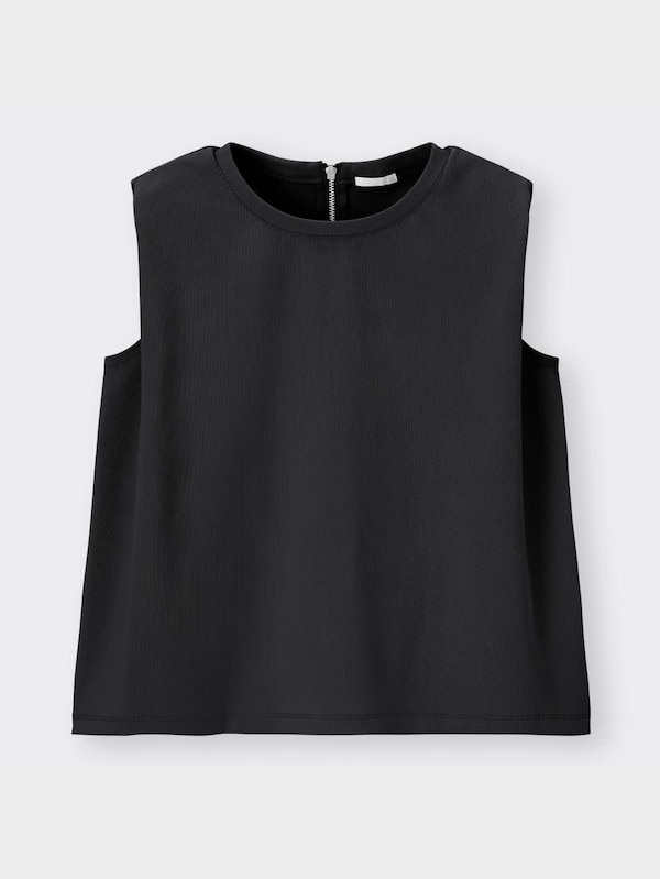 バックジップショルダータ�ックプルオーバー(ノースリーブ)(セットアップ可能)