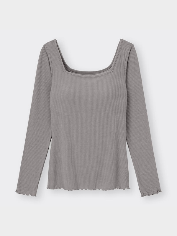 スタイルヒートブラフィールスクエアネックT(長袖)