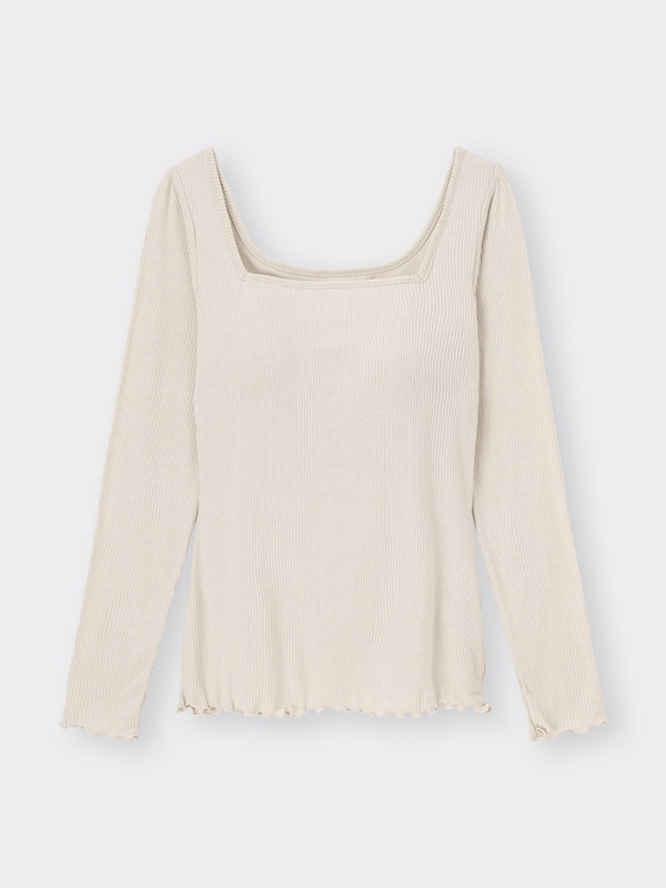 スタイルヒートブラフィールスクエアネックT(長袖)