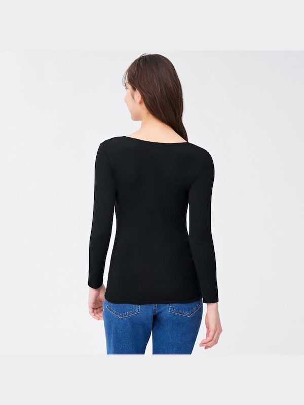 スタイルヒートUネックT(8分袖)