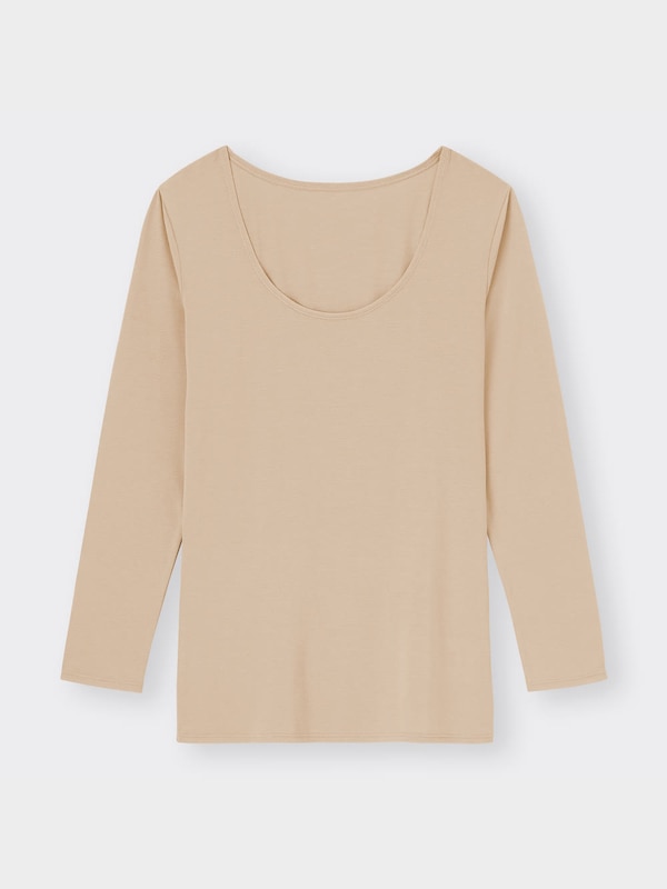 スタイルヒートUネックT(8分袖)