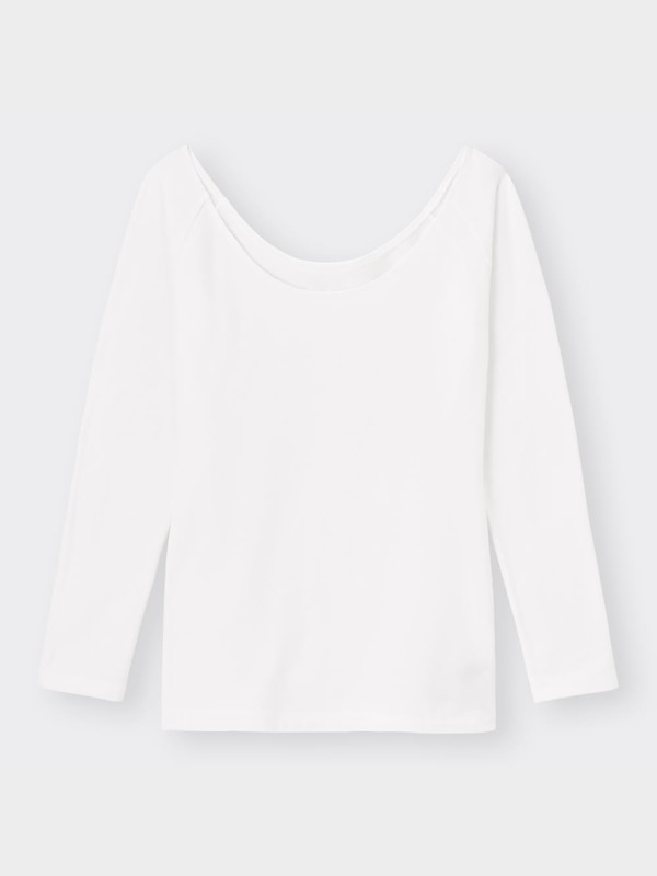 スタイルヒートエクストラワイドネックT(長袖)