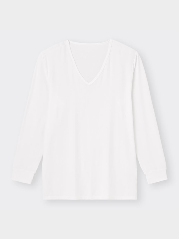 スタイルヒートVネックT(9分袖)