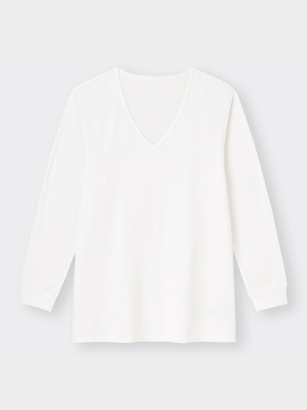 ��スタイルヒートエクストラVネックT(9分袖)