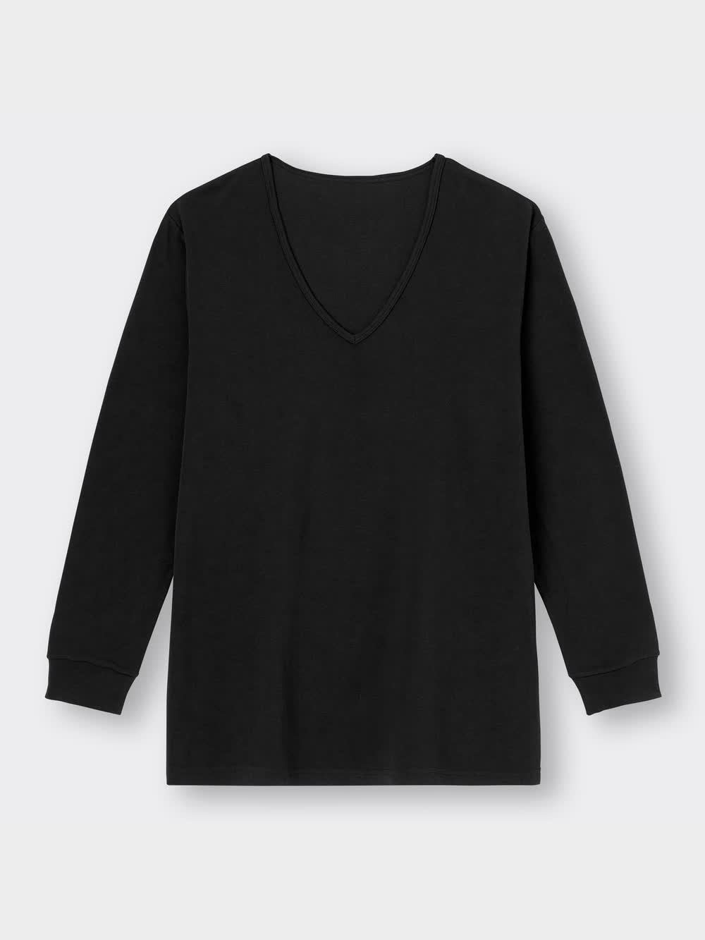 GU公式 | スタイルヒートエクストラVネックT(9分袖)