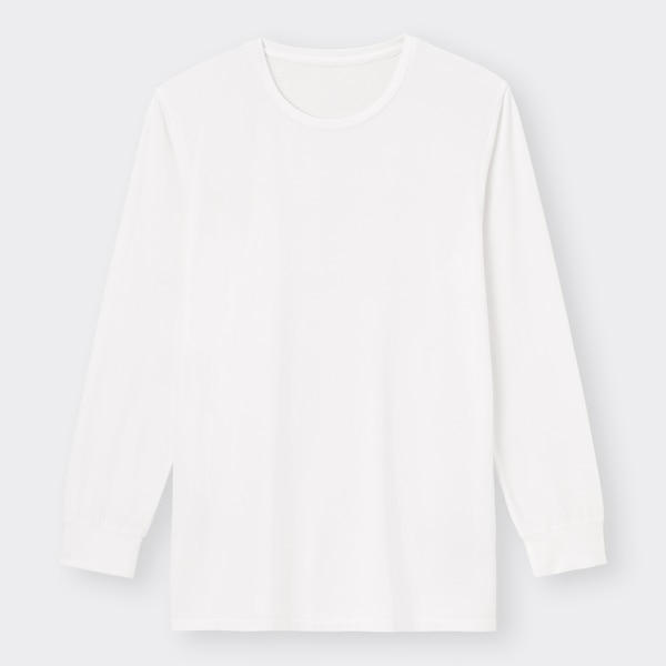 スタイルヒートクルーネックT(9分袖)-WHITE