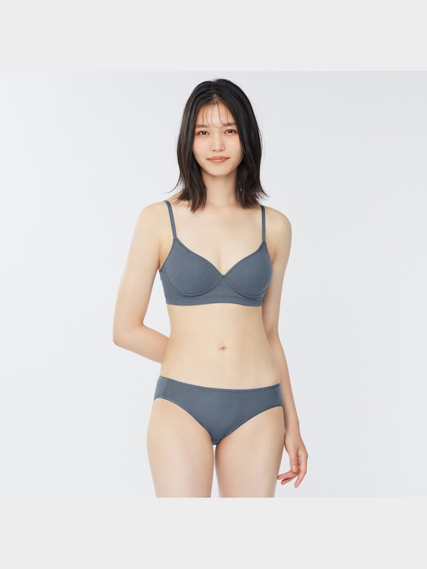 ナチュラルノンワイヤーブラ(リブ)+E(セットアップ可能)
