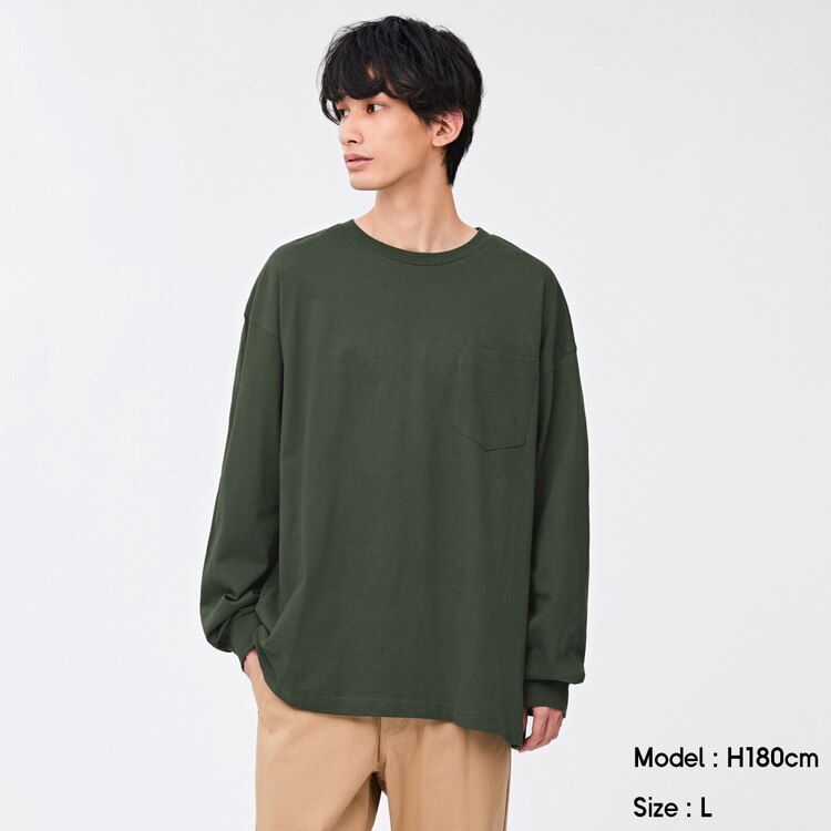 Gu公式 ヘビーウェイトビッグt 長袖 ファッション通販サイト