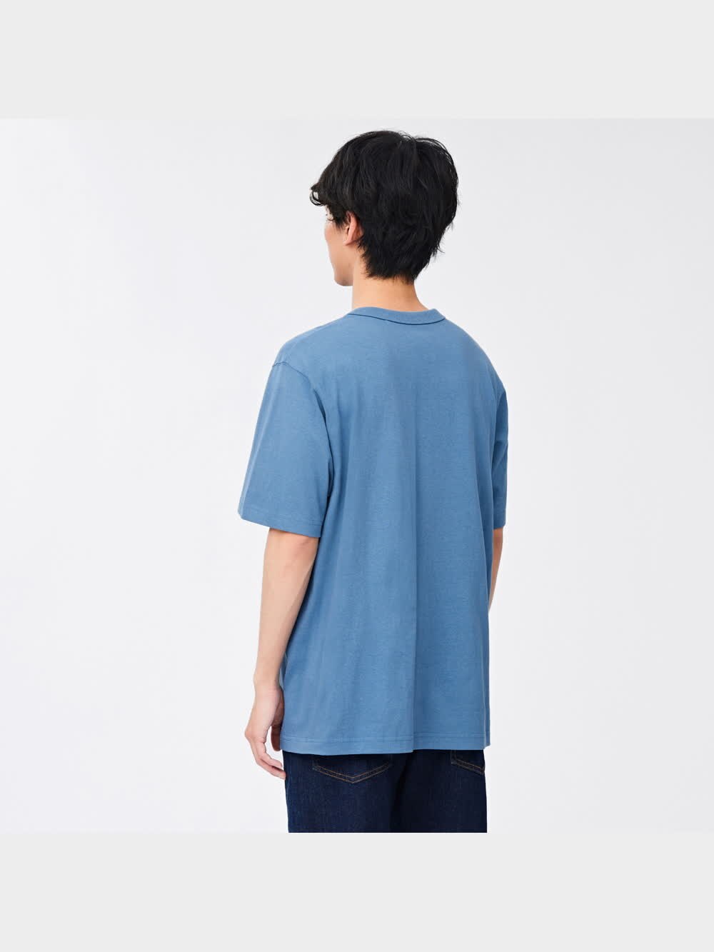 レビュー】コットン100％！GUのコットンカラークルーネックT
