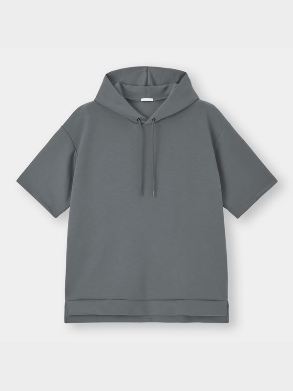 ドライダブルフェイスビッグパーカ(5分袖)(セットアップ可能)