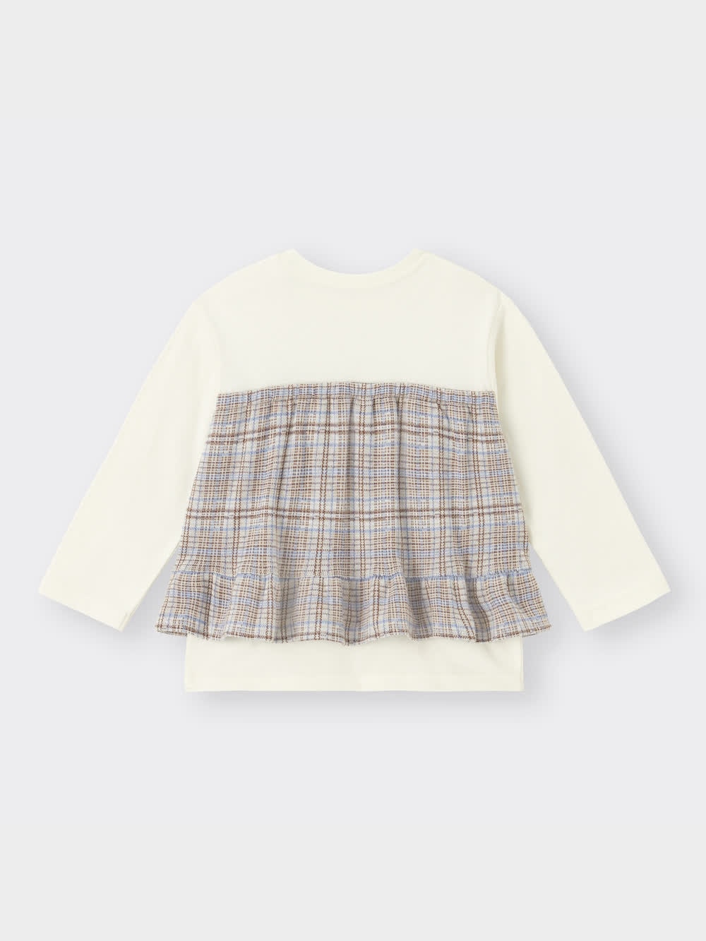 GU公式 | BABY(TODDLER)GIRLSチェックジャカードコンビT(長袖