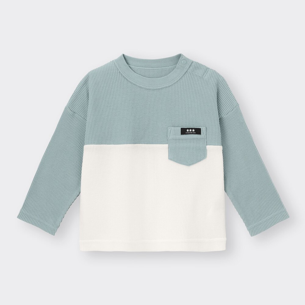 （GU）BABY(TODDLER)BOYSバイカラーT(長袖)のサムネイル