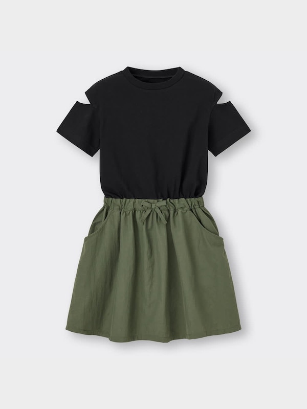GIRLSカーゴコンビネーションワンピース(半袖)+E