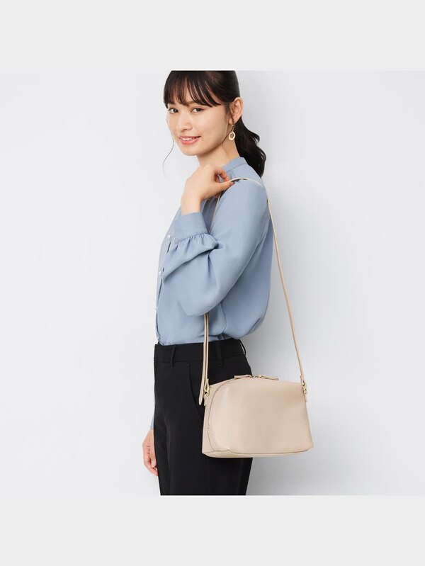 ライト&ソフトレザータッチミニショルダーバッグ