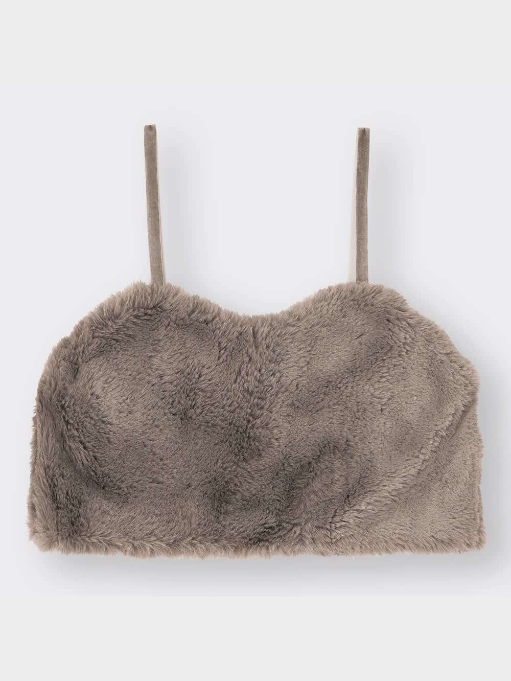 GU公式 | GIRLSフェイクファーキャミソールセットリブプル