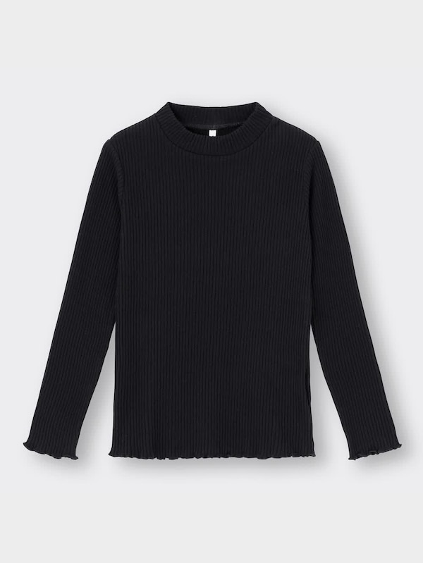 GIRLSフェイクファーキャミソールセットリブプルオーバー(長袖)