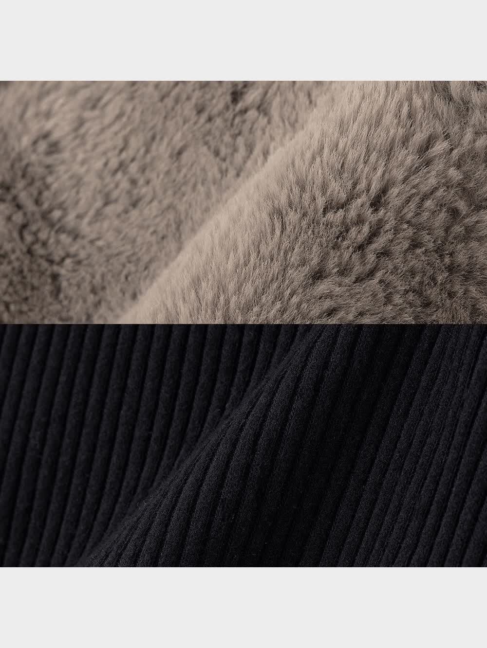 GU公式 | GIRLSフェイクファーキャミソールセットリブプル