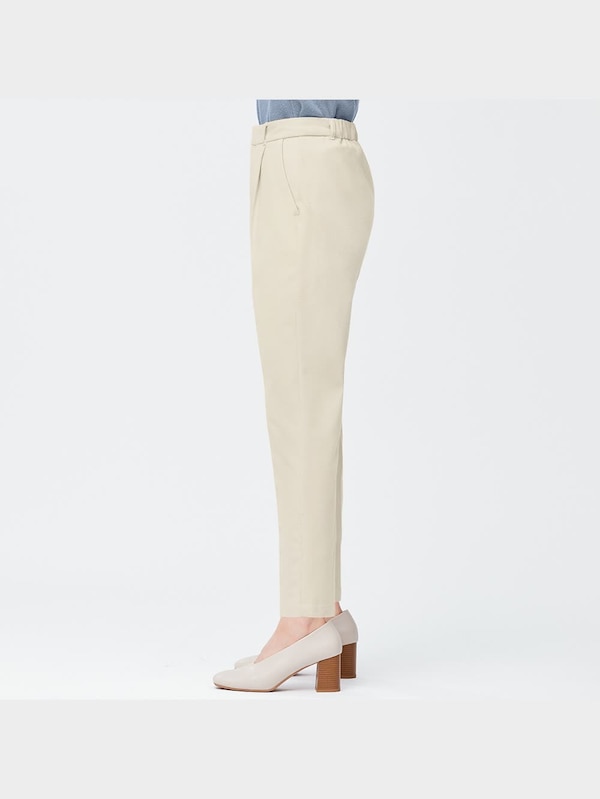 起毛タックテーパードパンツ