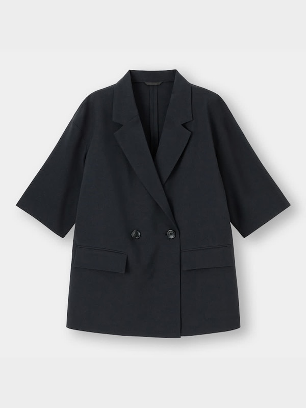 テーラードハーフスリーブジャケット(セットアップ可能)