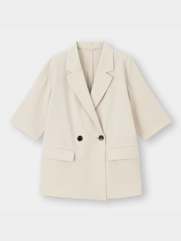 テーラードハーフスリーブジャケット(セットアップ可能)