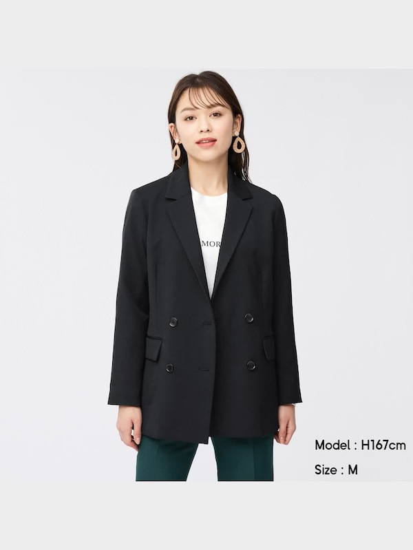 ダブルブレストテーラードジャケット(セットアップ可能)