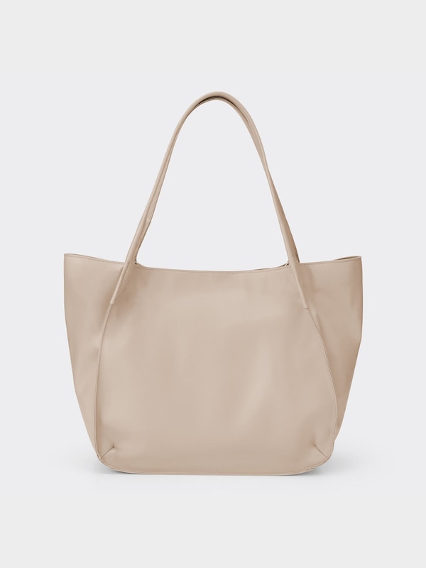 ライト&ソフトレザータッチトートバッグ