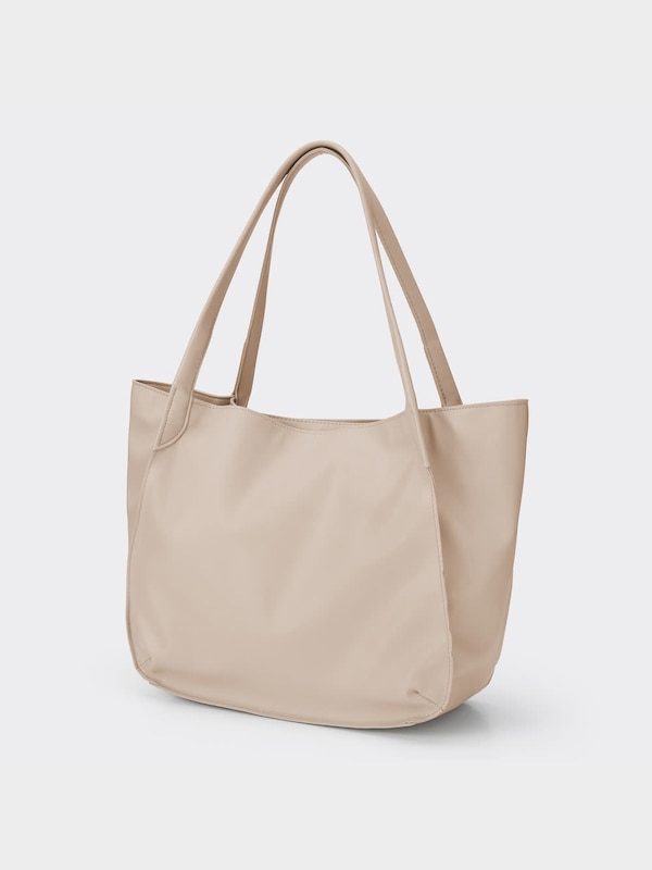 ライト&ソフトレザータッチトートバッグ