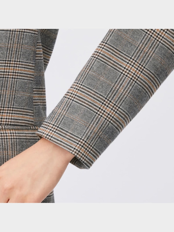 ダブルブレストテーラードジャケット(チェック)(セットアップ可能)