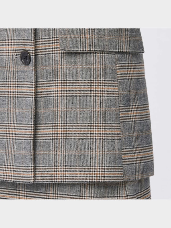 ダブルブレストテーラードジャケット(チェック)(セットアップ可能)