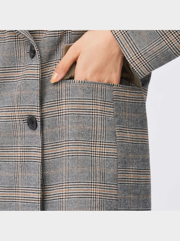 ダブルブレストテーラードジャケット(チェック)(セットアップ可能)