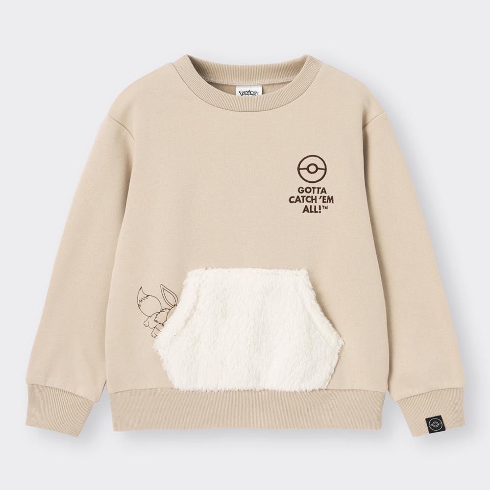 （GU）KIDS(男女兼用)スウェットプルオーバー(長袖) Pokemon Holiday Collection 2のサムネイル