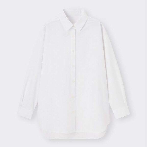 オーバーサイズシャツ(長袖)-OFF WHITE