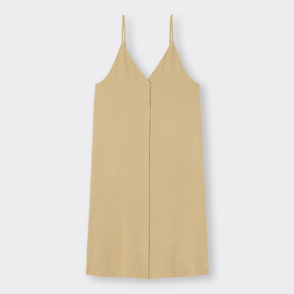 Gu公式 フロントボタンキャミソールワンピース ファッション通販サイト