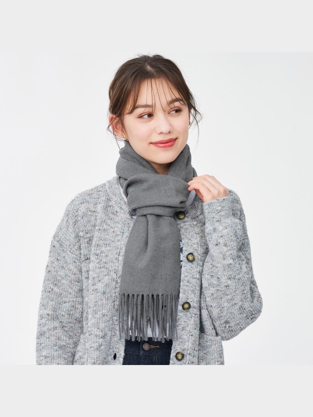 PATOU【関税込み】ロゴ付き リブ編みウール カシミア マフラー グッチ GUCCI マフラー ストール スカーフ 715497 4GAAA 1360