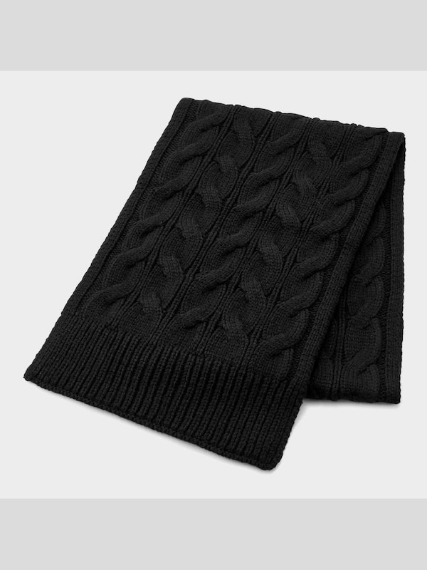 ケーブルニットマフラー+E