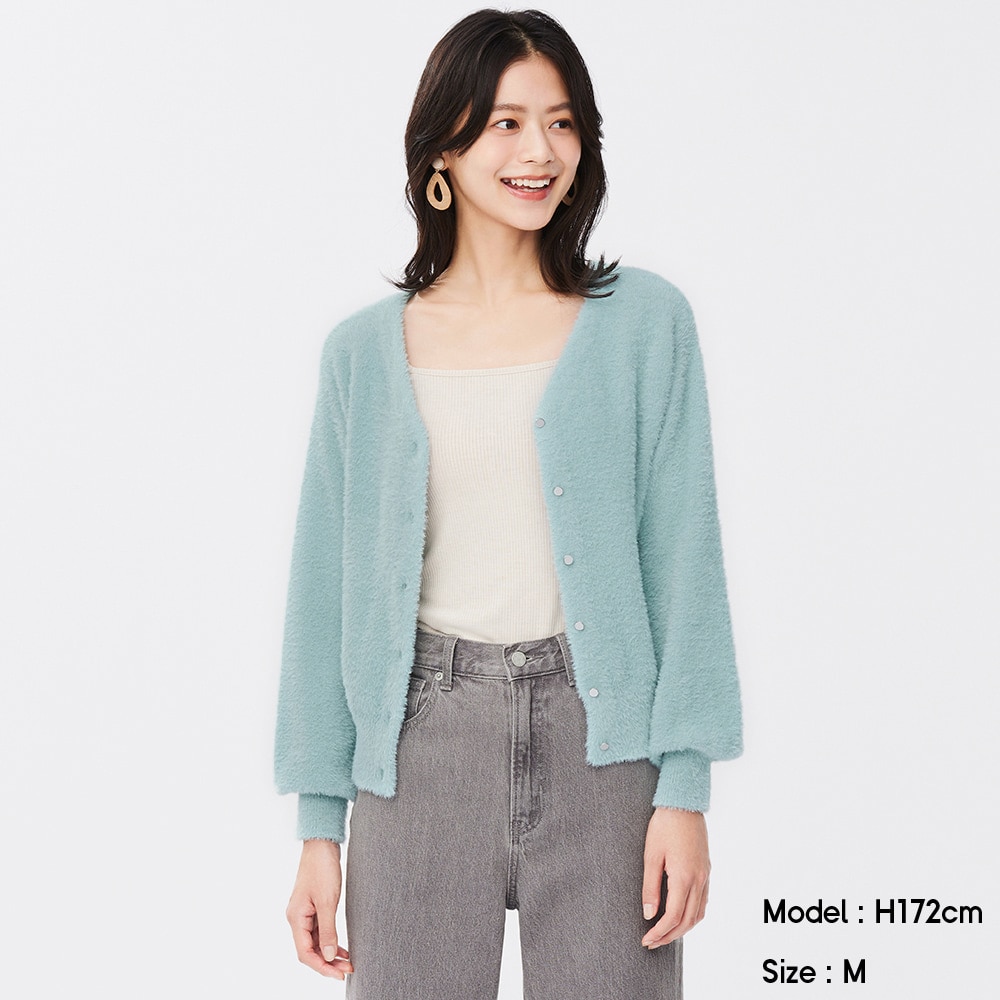 （GU）2WAYフェザーカーディガン(長袖)Z+Eのサムネイル
