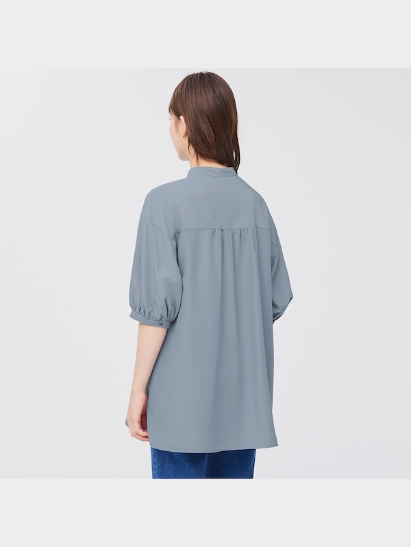 ハシゴレースチュニックブラウス(5分袖)Q