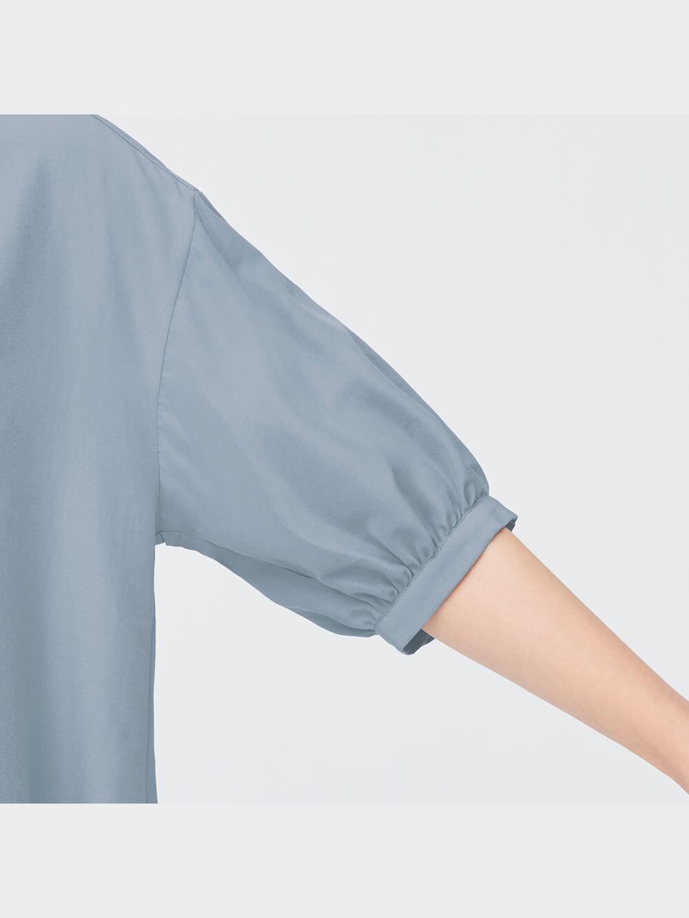 GU公式 | ハシゴレースチュニックブラウス(5分袖)Q