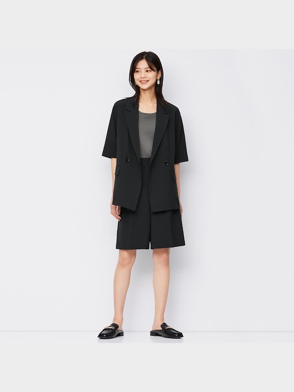 センタープレスバミューダパンツ(セットアップ可能)