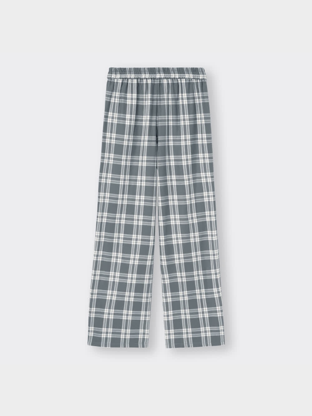 GU公式 | チェックイージーワイドパンツYG+EC