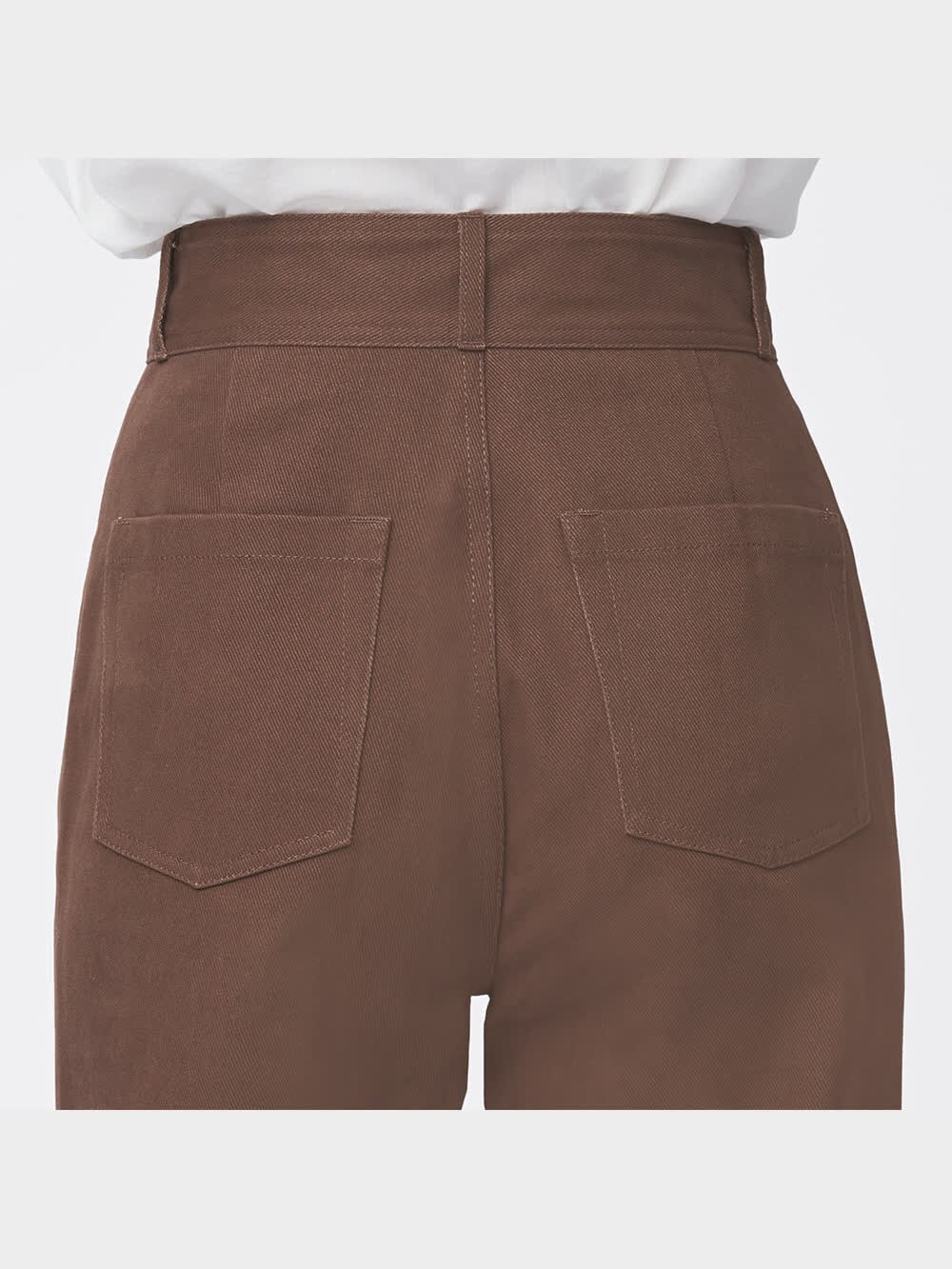 コメントかくにん用 GU公式 | デニムカーブタックパンツ(丈標準67.0～71.0cm)