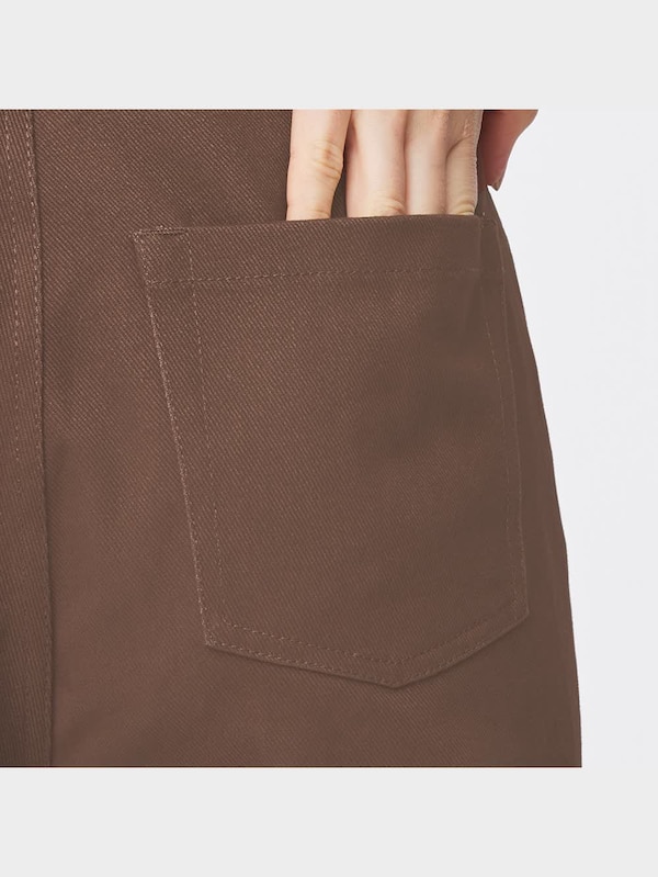 フロントボタンカラーストレートパンツQ